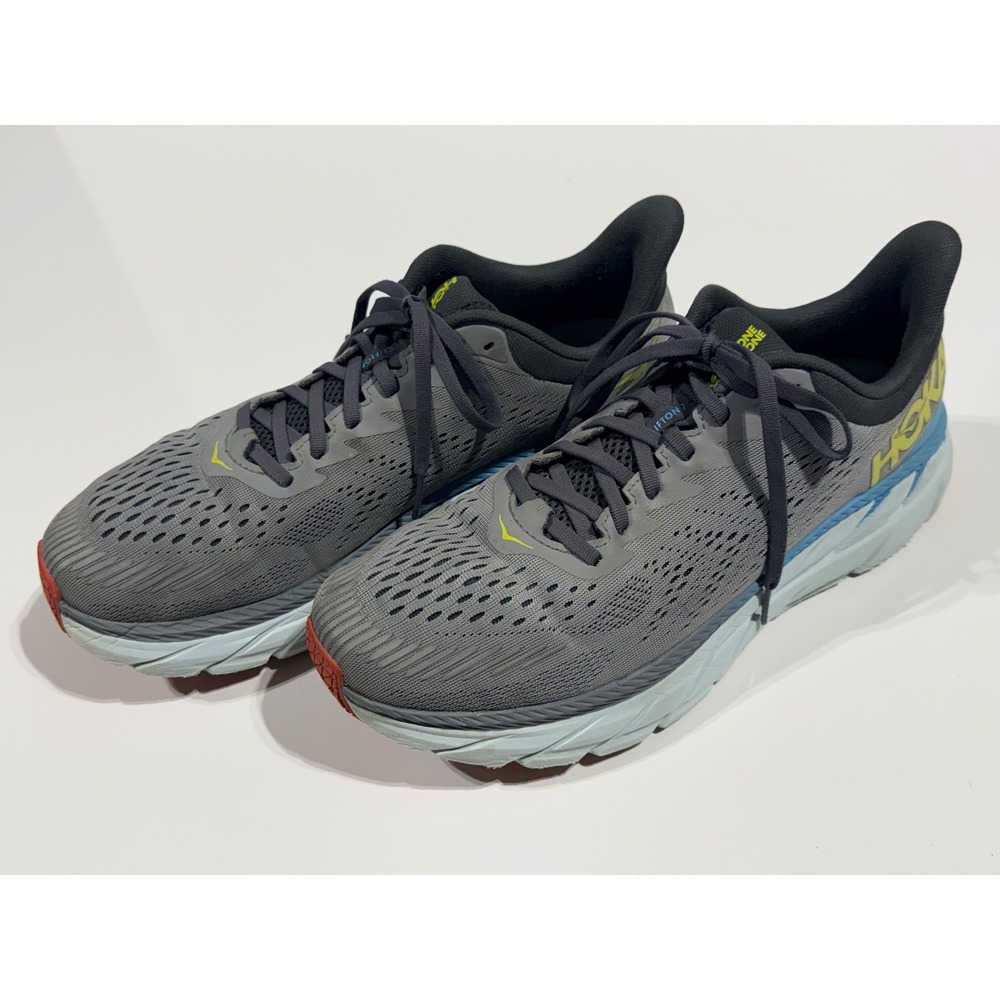 HOKA One One Clifton 7 - Men's Shoes F27220I Running Comfort Athletic Gray- 11.5